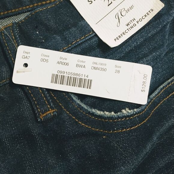 New J Crew 10" Vintage Straight Jean in Boiler Wash Sz 28 . - Picture 4 of 11